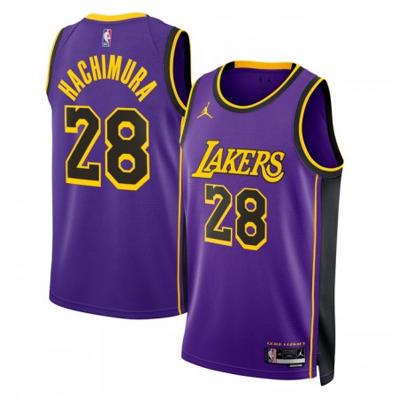 NBA Los Angeles Lakers Trikot Rui Hachimura 28 Jordan 2022-23 Statement Edition Lila Swingman - Herren